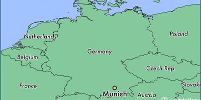 Munich katika ramani ya dunia